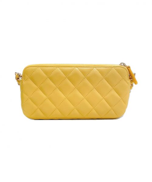 CHANEL（シャネル）CHANEL (シャネル) ウォレットチェーンバッグ イエロー サイズ:-の古着・服飾アイテム