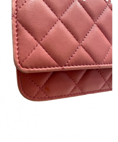 CHANEL（シャネル）CHANEL (シャネル) チェーンウォレット ピンク サイズ:- マトラッセの古着・服飾アイテム
