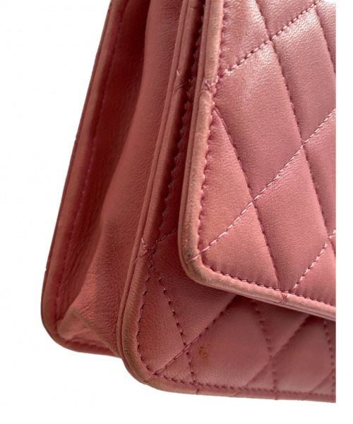 CHANEL（シャネル）CHANEL (シャネル) チェーンウォレット ピンク サイズ:- マトラッセの古着・服飾アイテム