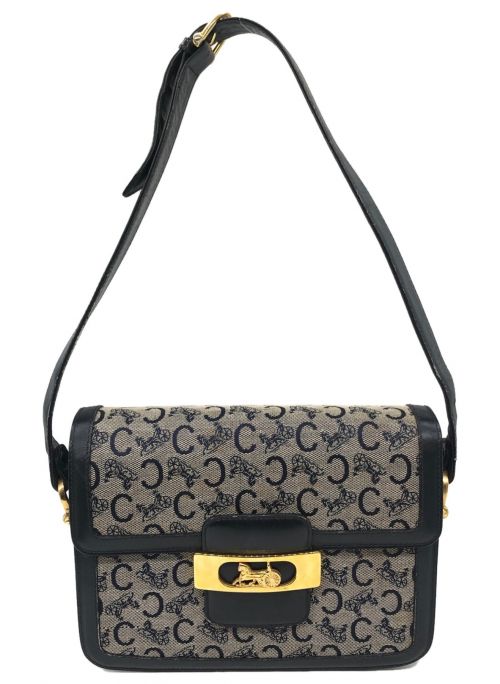 CELINE（セリーヌ）CELINE (セリーヌ) 馬車金具Cマカダム ショルダーバッグ ネイビー サイズ:-の古着・服飾アイテム