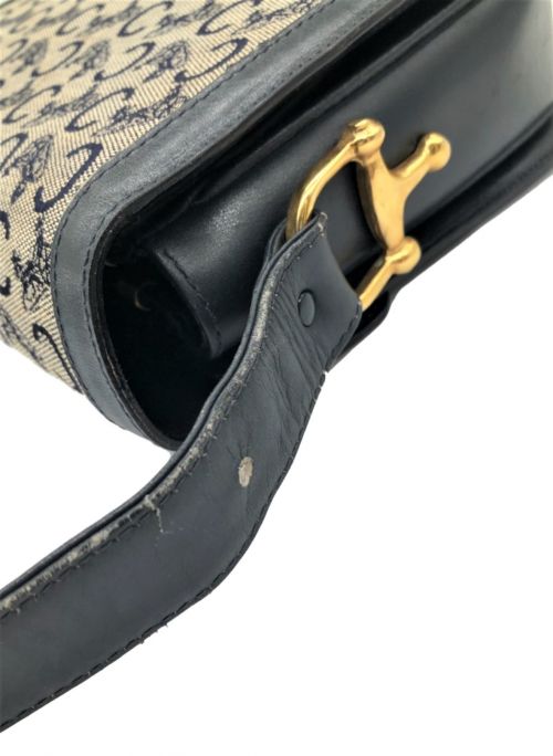 CELINE（セリーヌ）CELINE (セリーヌ) 馬車金具Cマカダム ショルダーバッグ ネイビー サイズ:-の古着・服飾アイテム
