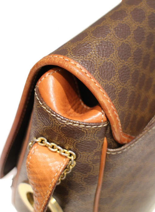CELINE（セリーヌ）CELINE (セリーヌ) ヴィンテージショルダーバッグ ブラウン サイズ:-の古着・服飾アイテム