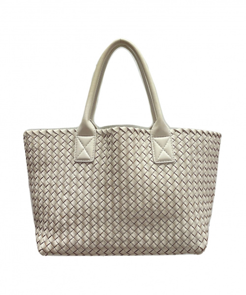BOTTEGA VENETA（ボッテガベネタ）BOTTEGA VENETA (ボッテガベネタ) カバ/トートバッグ ホワイト サイズ:- イントレチャートの古着・服飾アイテム