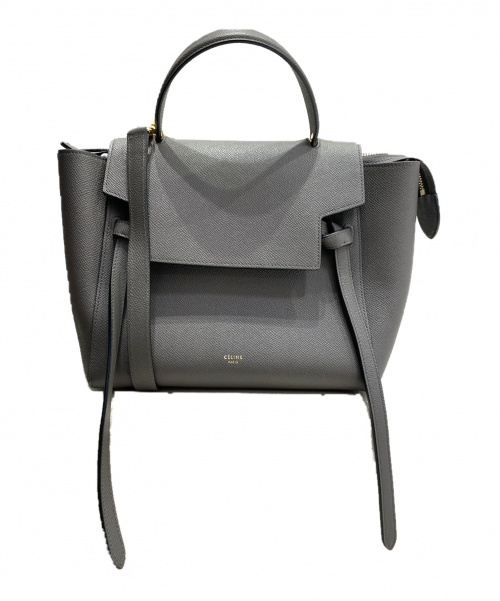 CELINE（セリーヌ）CELINE (セリーヌ) ベルトバッグ グレー サイズ:マイクロの古着・服飾アイテム