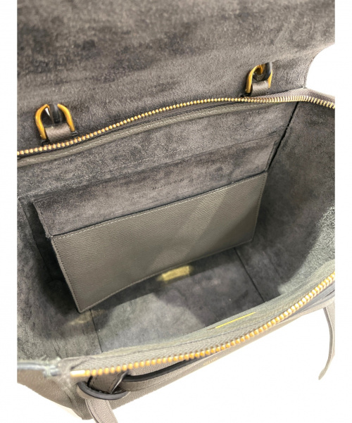 CELINE（セリーヌ）CELINE (セリーヌ) ベルトバッグ グレー サイズ:マイクロの古着・服飾アイテム