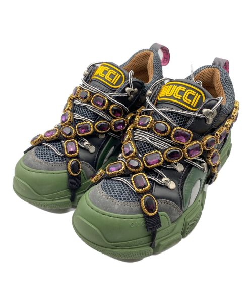 GUCCI（グッチ）GUCCI (グッチ) Flashtreak sneaker グリーン サイズ:07＋,7 1/2の古着・服飾アイテム
