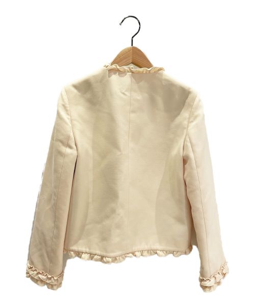 GUCCI（グッチ）GUCCI (グッチ) ノーカラージャケット アイボリー サイズ:38の古着・服飾アイテム