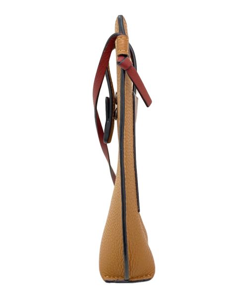 LOEWE（ロエベ）LOEWE (ロエベ) ポケット　スモールショルダーポーチ ブラウン サイズ:-の古着・服飾アイテム