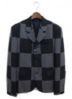 LOUIS VUITTONルイ ヴィトン）の古着「20AW ×NIGO ジャイアントダミエジャケット」｜グレー