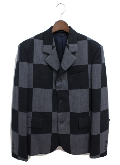 LOUIS VUITTON（ルイ ヴィトン）LOUIS VUITTON (ルイ ヴィトン) 20AW ×NIGO ジャイアントダミエジャケット グレー サイズ:48の古着・服飾アイテム