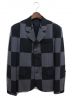 LOUIS VUITTON（ルイ ヴィトン）の古着「20AW ×NIGO ジャイアントダミエジャケット」｜グレー