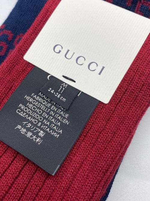 GUCCI（グッチ）GUCCI (グッチ) 靴下 サイズ:M11 (24cm~26cm) 未使用品の古着・服飾アイテム