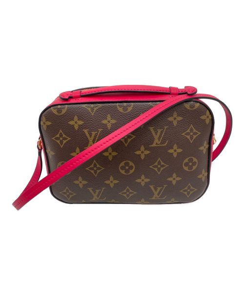 LOUIS VUITTON（ルイ ヴィトン）LOUIS VUITTON (ルイ ヴィトン) サントンジュショルダーバッグ ブラウン×ピンク サイズ:-の古着・服飾アイテム