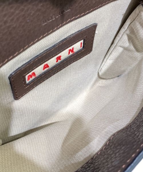 MARNI（マルニ）MARNI (マルニ) ダブルフェイスショルダーバッグ ブラウン×ブラック サイズ:-の古着・服飾アイテム