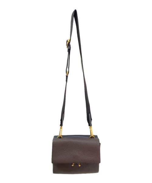 MARNI（マルニ）MARNI (マルニ) ダブルフェイスショルダーバッグ ブラウン×ブラック サイズ:-の古着・服飾アイテム