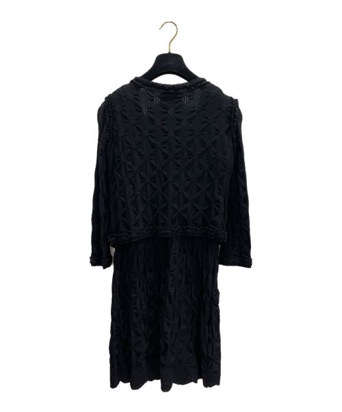 CHANEL（シャネル）CHANEL (シャネル) ココボタンアンサンブルカーディガン ブラック サイズ:38の古着・服飾アイテム