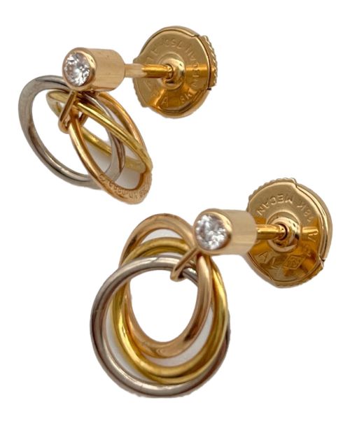 Cartier（カルティエ）Cartier (カルティエ) トリニティ1Pダイヤピアス サイズ:-の古着・服飾アイテム