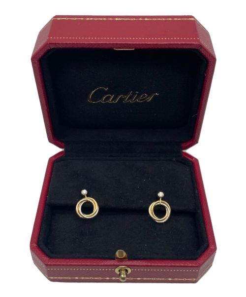 Cartier（カルティエ）Cartier (カルティエ) トリニティ1Pダイヤピアス サイズ:-の古着・服飾アイテム