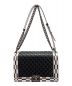 CHANEL (シャネル) チェッカーボードトリムバッグ ブラック×ホワイト サイズ:-：268000円