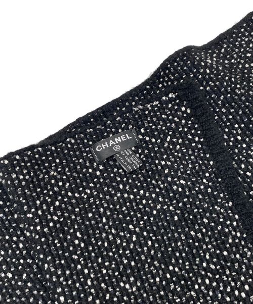 CHANEL（シャネル）CHANEL (シャネル) ココマークツイードストール ブラック サイズ:-の古着・服飾アイテム