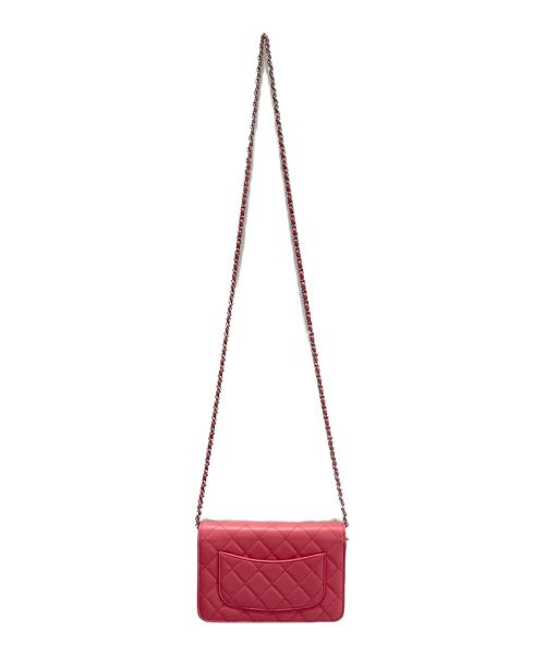 CHANEL（シャネル）CHANEL (シャネル) ウォレットチェーンバッグ ピンク サイズ:-の古着・服飾アイテム