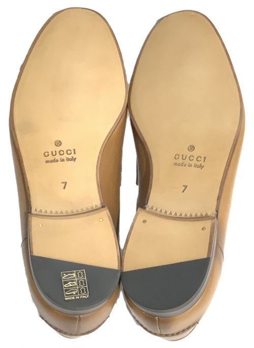 GUCCI（グッチ）GUCCI (グッチ) ヨルダーン ブラウン サイズ:7の古着・服飾アイテム