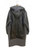 CELINE (セリーヌ) レザー切り替えウールコート グレー サイズ:42：69800円