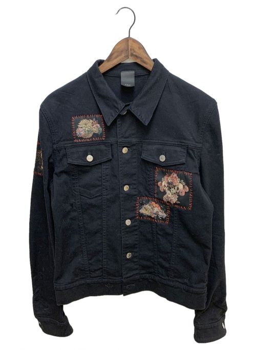 Dior（ディオール）Dior (ディオール) ×亀井徹 ヴァニタスパッチデニムジャケット ブラック サイズ:50の古着・服飾アイテム