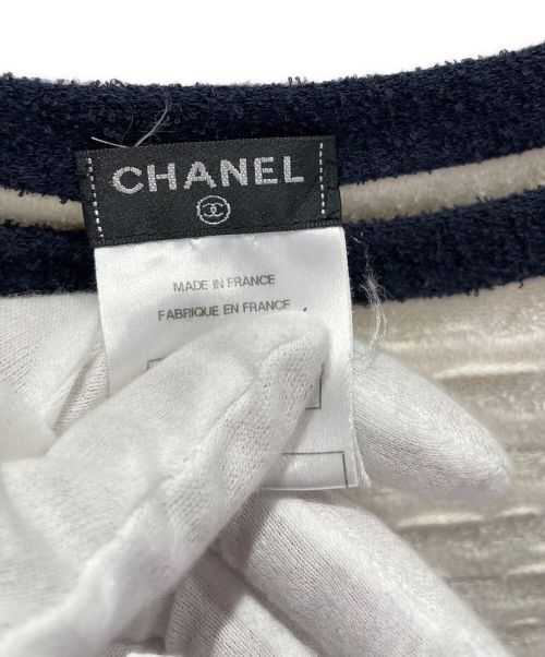 CHANEL（シャネル）CHANEL (シャネル) カシミヤ混ワンピース ホワイト サイズ:36の古着・服飾アイテム