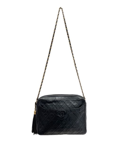 CHANEL（シャネル）CHANEL (シャネル) タッセル付きショルダーバッグ ブラック サイズ:-の古着・服飾アイテム