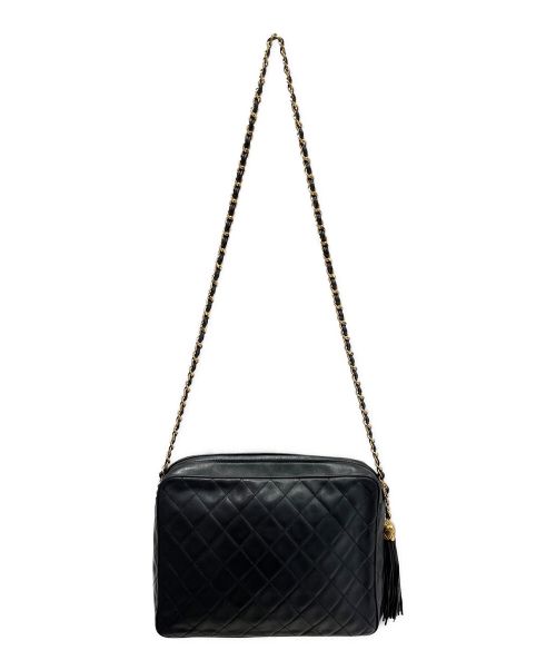 CHANEL（シャネル）CHANEL (シャネル) タッセル付きショルダーバッグ ブラック サイズ:-の古着・服飾アイテム