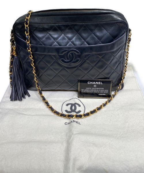 CHANEL（シャネル）CHANEL (シャネル) タッセル付きショルダーバッグ ブラック サイズ:-の古着・服飾アイテム