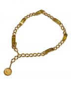 CHANELシャネル）の古着「ロゴチェーンベルト」｜ゴールド