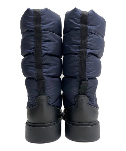 CHANEL（シャネル）CHANEL (シャネル) スノーブーツ ネイビー サイズ:37の古着・服飾アイテム