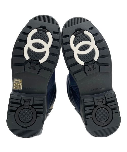 CHANEL（シャネル）CHANEL (シャネル) スノーブーツ ネイビー サイズ:37の古着・服飾アイテム