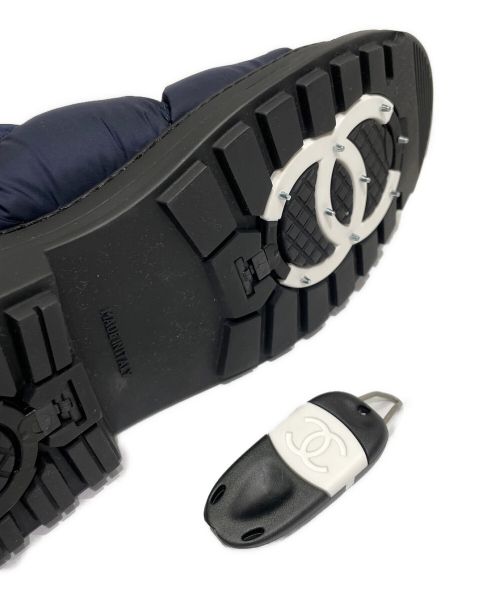 CHANEL（シャネル）CHANEL (シャネル) スノーブーツ ネイビー サイズ:37の古着・服飾アイテム