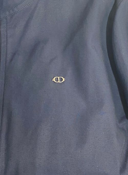 Dior（ディオール）Dior (ディオール) CDロゴドリズラージャケット ネイビー サイズ:46の古着・服飾アイテム