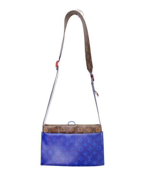LOUIS VUITTON（ルイ ヴィトン）LOUIS VUITTON (ルイ ヴィトン) モノグラム パシフィック スプリット サコッシュ ブラウン×ブルー サイズ:-の古着・服飾アイテム