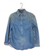 BALENCIAGAバレンシアガ）の古着「three-quarter sleeve shirt」｜インディゴ