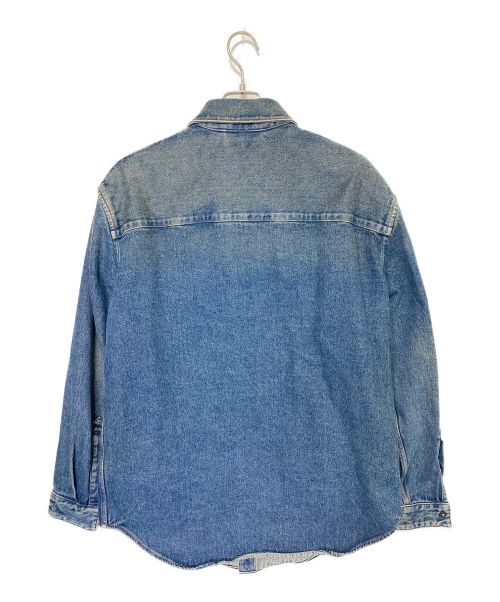 BALENCIAGA（バレンシアガ）BALENCIAGA (バレンシアガ) three-quarter sleeve shirt インディゴ サイズ:SIZE 37の古着・服飾アイテム