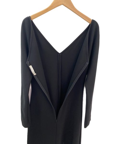 THE ROW（ザ ロウ）THE ROW (ザ ロウ) Vネックロングドレス ブラック サイズ:XSの古着・服飾アイテム