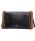 VALENTINO (ヴァレンティノ) ボアスタッズショルダーバッグ ブラック×ブラウン サイズ:-：69800円