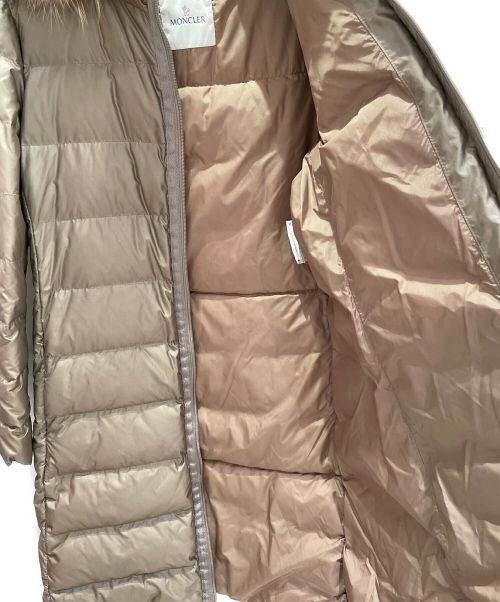 MONCLER（モンクレール）MONCLER (モンクレール) NANTESFUR ベージュ サイズ:4の古着・服飾アイテム