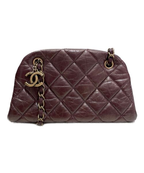 CHANEL（シャネル）CHANEL (シャネル) がま口チェーンショルダーバッグ ボルドー サイズ:-の古着・服飾アイテム
