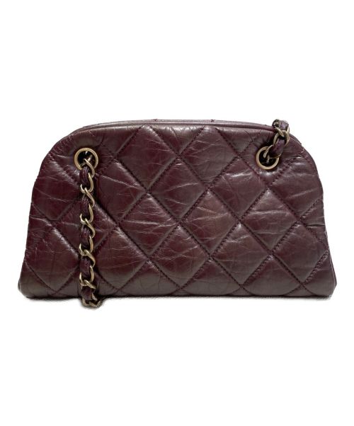 CHANEL（シャネル）CHANEL (シャネル) がま口チェーンショルダーバッグ ボルドー サイズ:-の古着・服飾アイテム