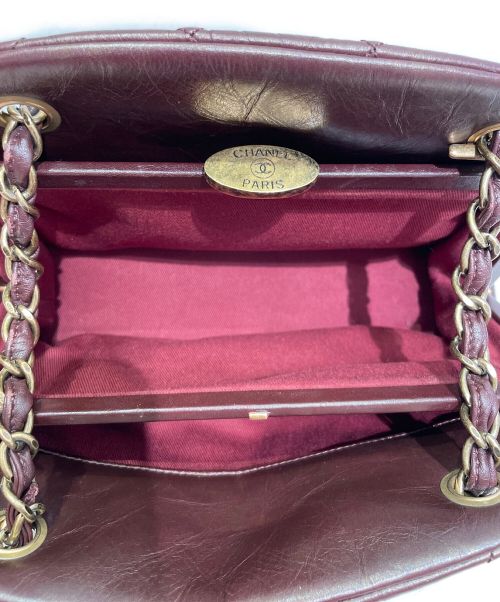 CHANEL（シャネル）CHANEL (シャネル) がま口チェーンショルダーバッグ ボルドー サイズ:-の古着・服飾アイテム