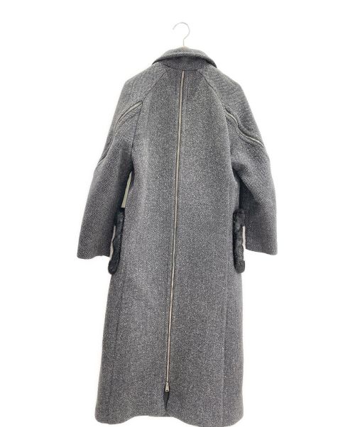FENDI（フェンディ）FENDI (フェンディ) ポケットファーコート グレー サイズ:36の古着・服飾アイテム