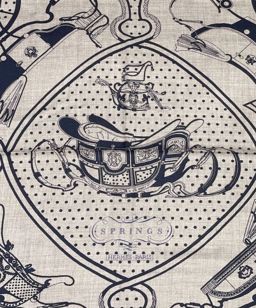 HERMES（エルメス）HERMES (エルメス) カレ140 グレー サイズ:140の古着・服飾アイテム