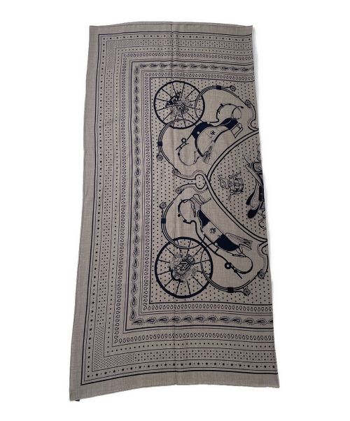 HERMES（エルメス）HERMES (エルメス) カレ140 グレー サイズ:140の古着・服飾アイテム