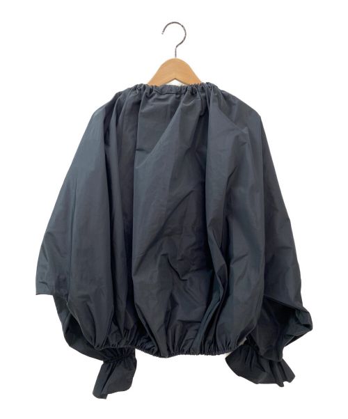 patou（パトゥ）patou (パトゥ) ドローストリングパフスリーブトップ ブラック サイズ:36の古着・服飾アイテム